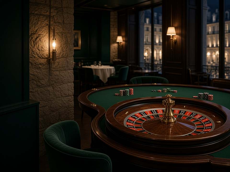 Roulette européenne sur tapis vert, dans le salon GribicMacha.